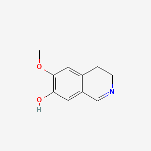 Chemical structure of 3,4-Dihydro-6-methoxy-7-isoquinolinol