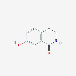 Chemical structure of 7-Hydroxy-3,4-dihydro-2H-isoquinolin-1-one