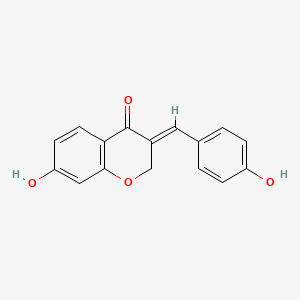 Chemical structure of 3'-Deoxysappanone A