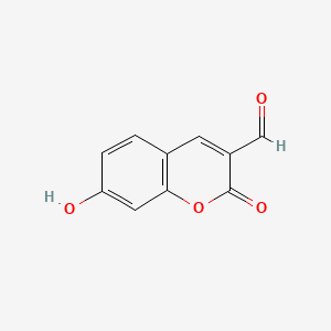 Chemical structure of 7-Hydroxy-2-oxo-2H-chromene-3-carbaldehyde
