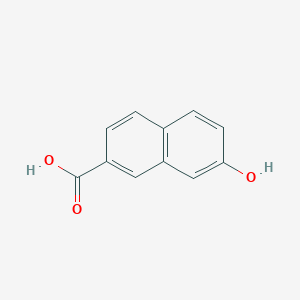 Chemical structure of 7-Hydroxy-2-naphthoic acid