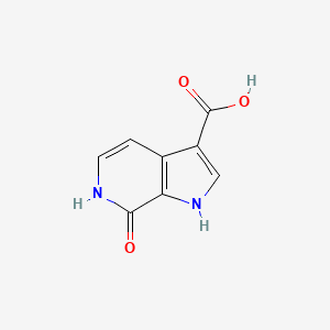 Chemical structure of 7-Hydroxy-1H-pyrrolo[2,3-c]pyridine-3-carboxylic acid