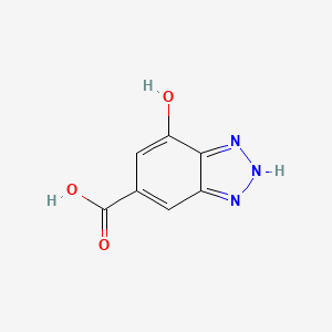 Chemical structure of 7-Hydroxy-1H-benzo[d][1,2,3]triazole-5-carboxylic acid
