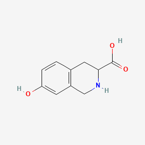 Chemical structure of 7-Hydroxy-1,2,3,4-tetrahydroisoquinoline-3-carboxylic acid
