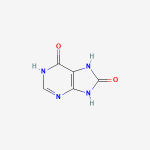 Chemical structure of 7H-Purine-6,8-diol