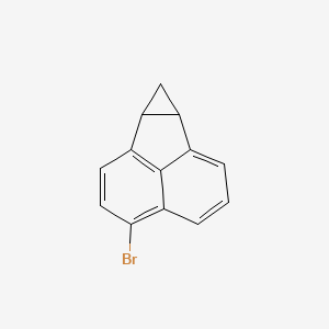 Chemical structure of 7H-Cycloprop[a]acenaphthylene, 3-bromo-6b,7a-dihydro-
