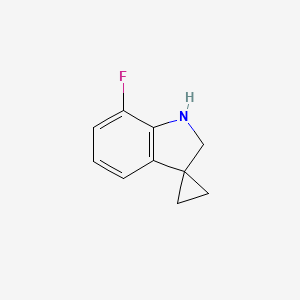 Chemical structure of 7'-FLUOROSPIRO[CYCLOPROPANE-1,3'-INDOLINE]