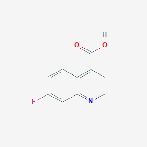 Chemical structure of 7-Fluoroquinoline-4-carboxylic acid