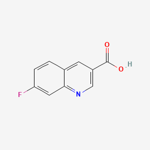 Chemical structure of 7-Fluoroquinoline-3-carboxylic acid