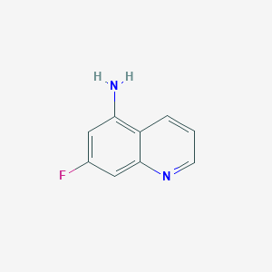 Chemical structure of 7-Fluoroquinolin-5-amine
