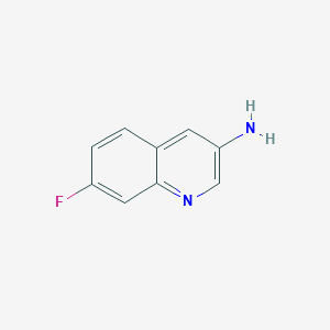 Chemical structure of 7-Fluoroquinolin-3-amine