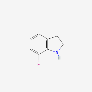 Chemical structure of 7-Fluoroindoline