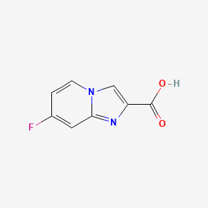 Chemical structure of 7-Fluoroimidazo[1,2-a]pyridine-2-carboxylic acid