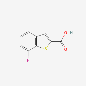 Chemical structure of 7-Fluorobenzo[b]thiophene-2-carboxylic acid