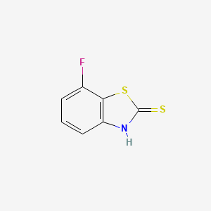 Chemical structure of 7-Fluoro-3H-benzothiazole-2-thione