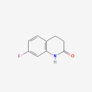 Chemical structure of Carbostyril, 3,4-dihydro-7-fluoro-