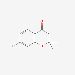 Chemical structure of 7-Fluoro-2,2-dimethylchroman-4-one