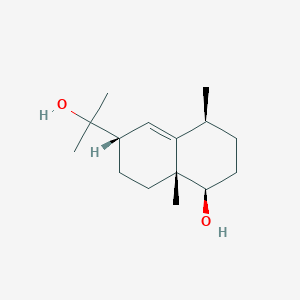 Chemical structure of 7-Epi-5-eudesmene-1β,11-diol