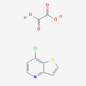 Chemical structure of 7-Chlorothieno[3,2-b]pyridine oxalate