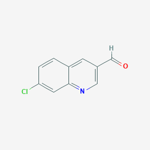 Chemical structure of 7-Chloroquinoline-3-carbaldehyde