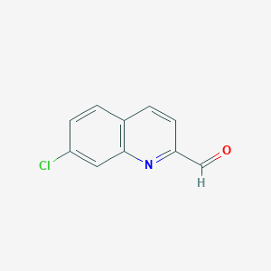 Chemical structure of 7-Chloroquinoline-2-carbaldehyde