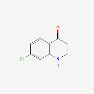 Chemical structure of 7-Chloroquinolin-4(1H)-one