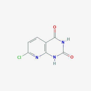 Chemical structure of 7-Chloropyrido[2,3-d]pyrimidine-2,4-diol