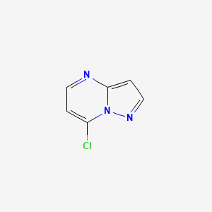 Chemical structure of 7-chloropyrazolo[1,5-a]pyrimidine