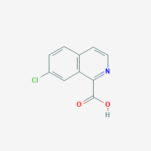 Chemical structure of 7-Chloroisoquinoline-1-carboxylic acid
