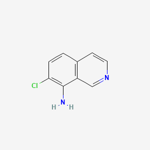 Chemical structure of 7-Chloroisoquinolin-8-amine