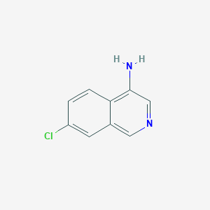 Chemical structure of 7-Chloroisoquinolin-4-amine