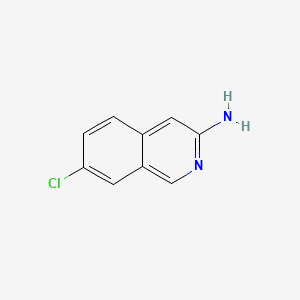 Chemical structure of 7-Chloroisoquinolin-3-amine