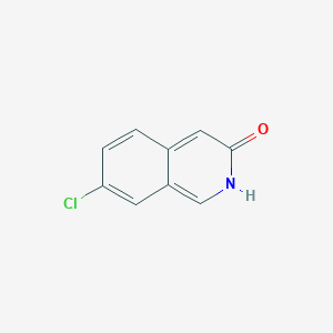 Chemical structure of 7-Chloroisoquinolin-3(2H)-one