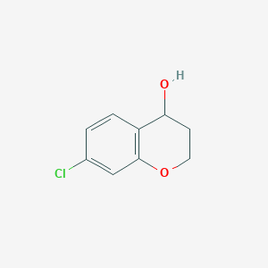 Chemical structure of 7-Chlorochroman-4-ol