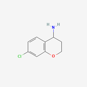 Chemical structure of 7-Chlorochroman-4-amine