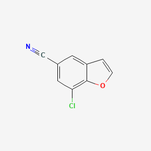 Chemical structure of 7-Chlorobenzofuran-5-carbonitrile