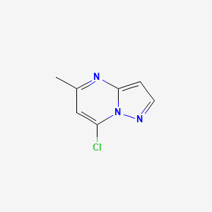 Chemical structure of 7-Chloro-5-methylpyrazolo[1,5-a]pyrimidine