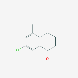 Chemical structure of 7-Chloro-5-methyl-3,4-dihydronaphthalen-1(2H)-one