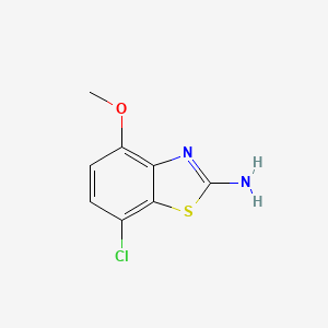 Chemical structure of 7-Chloro-4-methoxybenzo[d]thiazol-2-amine