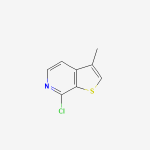 Chemical structure of 7-Chloro-3-methylthieno[2,3-c]pyridine