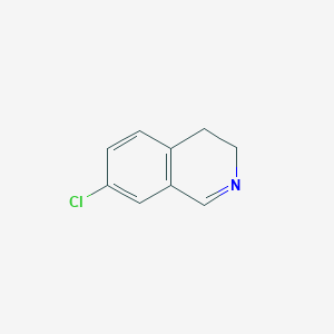 Chemical structure of 7-Chloro-3,4-dihydroisoquinoline