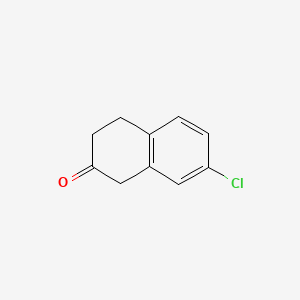 Chemical structure of 7-Chloro-2-tetralone
