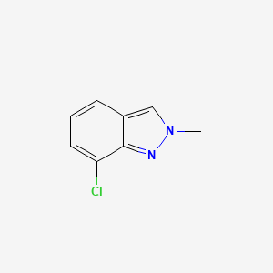 Chemical structure of 7-Chloro-2-methyl-2H-indazole