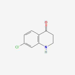 Chemical structure of 7-Chloro-2,3-dihydro-4-quinolone