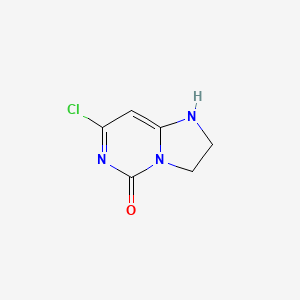 Chemical structure of 7-Chloro-2,3-dihydroimidazo[1,2-c]pyrimidin-5(1H)-one