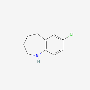Chemical structure of 7-Chloro-2,3,4,5-tetrahydro-1H-1-benzazepine