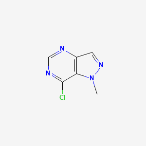 Chemical structure of 7-Chloro-1-methyl-1H-pyrazolo[4,3-d]pyrimidine