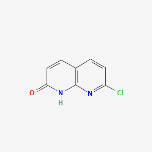 Chemical structure of 7-Chloro-1,8-naphthyridin-2-ol