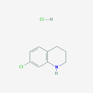 Chemical structure of 7-Chloro-1,2,3,4-tetrahydroquinoline hydrochloride