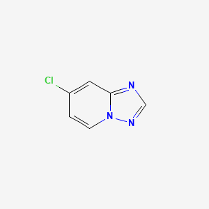 Chemical structure of 7-Chloro-[1,2,4]triazolo[1,5-a]pyridine